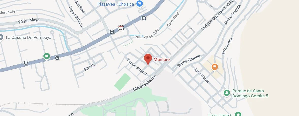 Mapa del local de Lima